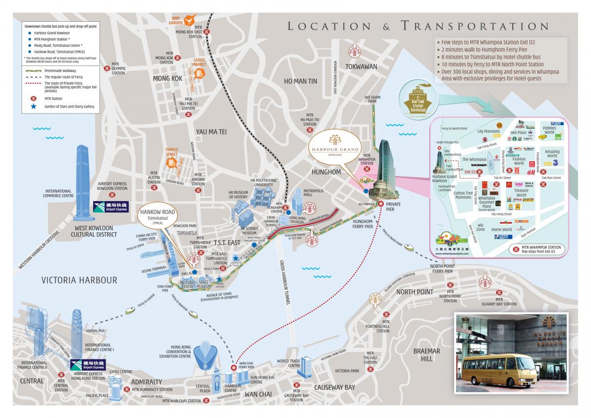 MTR Harrobi Bay geltokia mapa