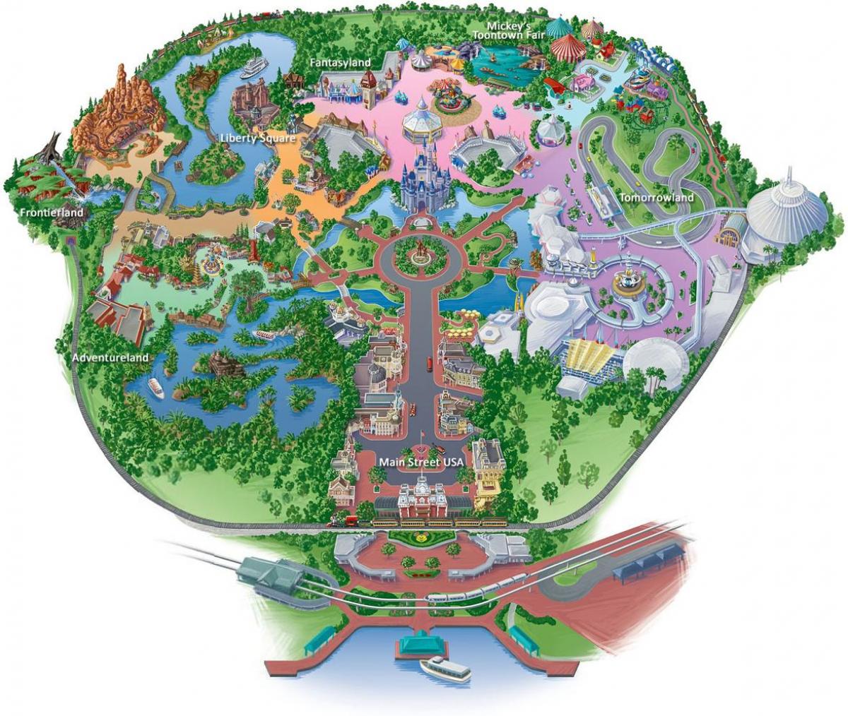 mapa Hong Kong Disneyland
