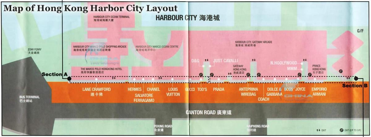 mapa portua hiria, Hong Kong