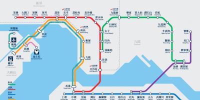 Causeway bay MTR geltokia mapa