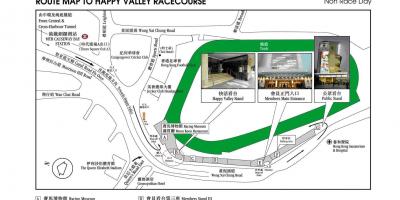 Mapa Happy Valley Hong Kong