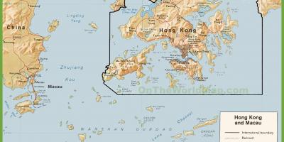 Mapa politikoa Hong Kong