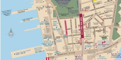 Hong Kong-en mapa Kowloon
