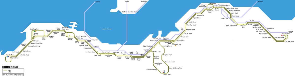 tranbia mapa Hong Kong