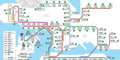 Hong kong autobus mapa