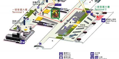 Hong Kong aireportua mapa terminal 1 2