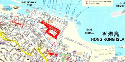 Portu Hong Kong-en mapa